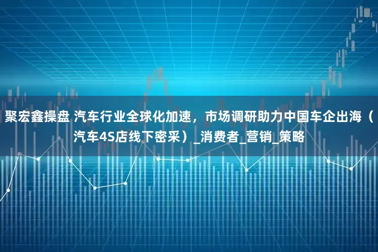 聚宏鑫操盘 汽车行业全球化加速，市场调研助力中国车企出海（汽车4S店线下密采）_消费者_营销_策略