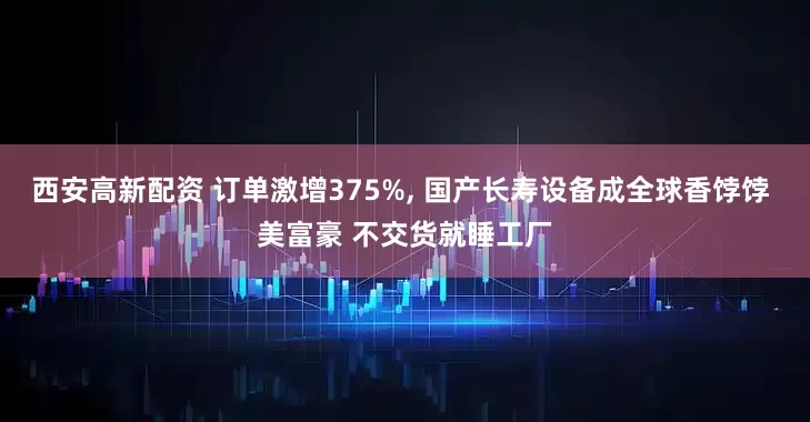 西安高新配资 订单激增375%, 国产长寿设备成全球香饽饽 美富豪 不交货就睡工厂